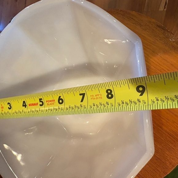 Anchor Hocking milk glass pedestal bowl vintage 1960’s  unmarked - Picture 6 of 7